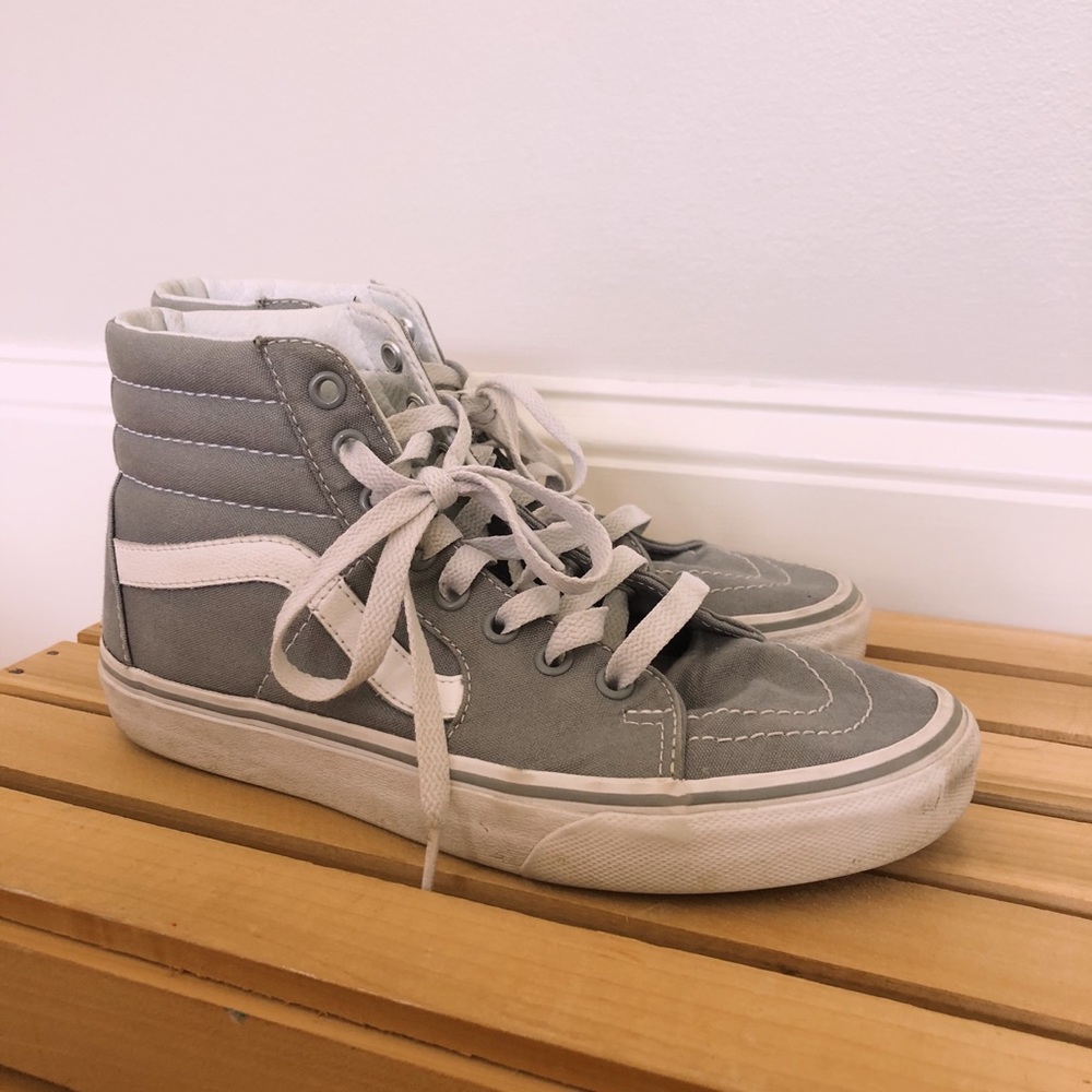 Gray High-Tops Vans